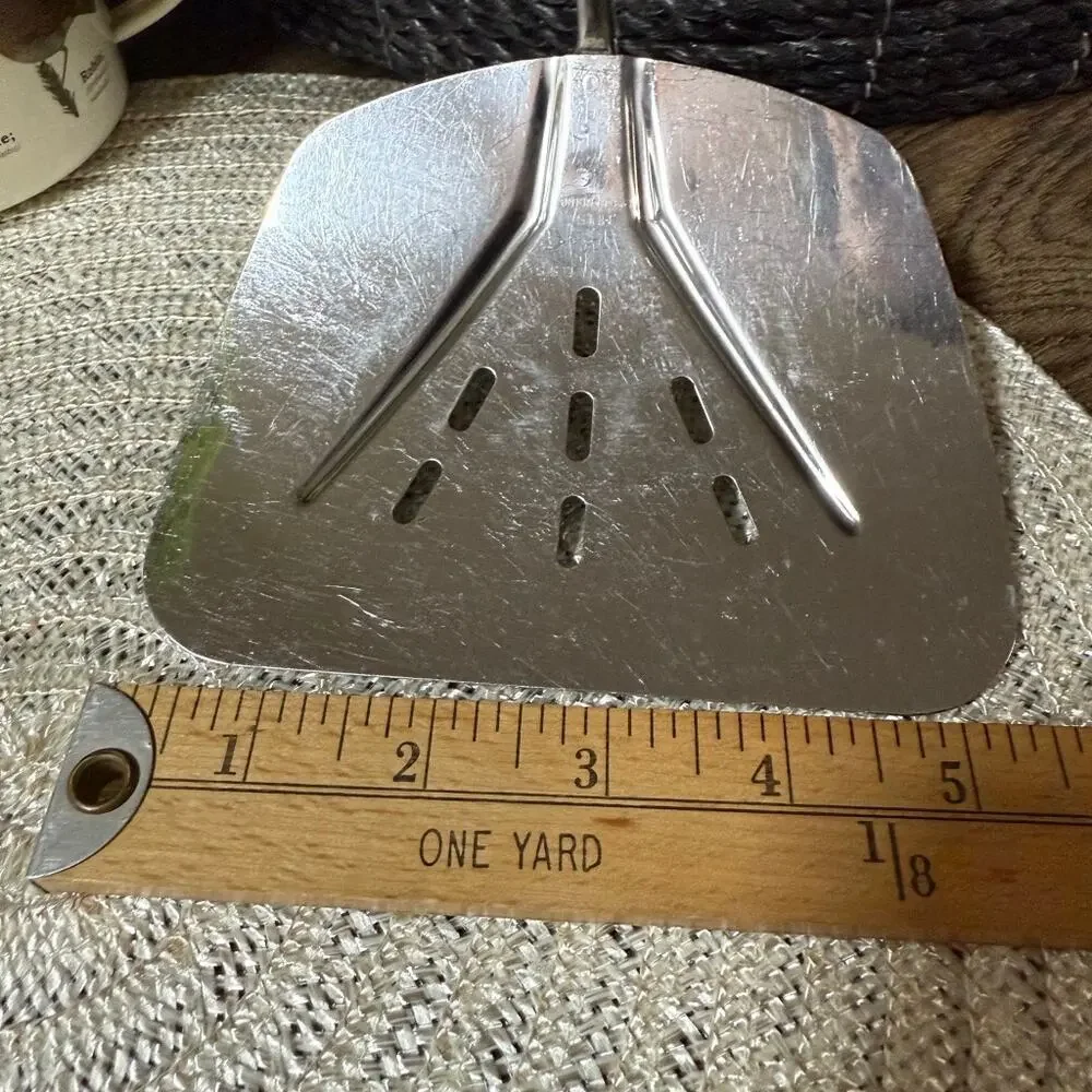 Foley MPLS Spatula Flipper VTG Wide Slotted Curved Stainless Steel Turner MCM